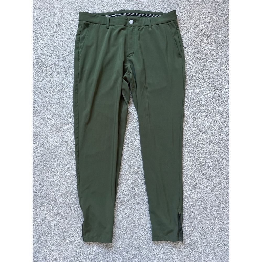 Men's Olive Green Stretch Jogger Pants